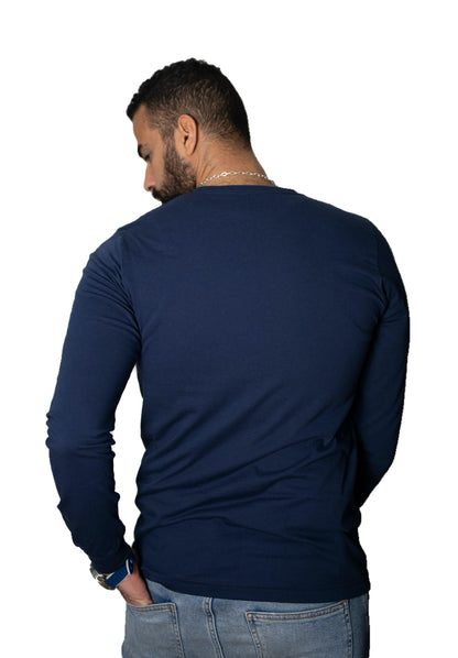 New Arrival - 100% Cotton Lightweight Sporty Long sleeve T-shirt (3D touch)