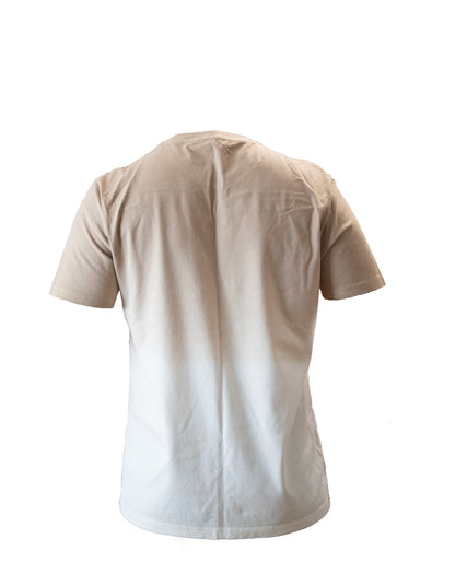 New Arrival - Earthy Elegance: Native Spirit Unisex Dip Dye Tee in Wet Sand